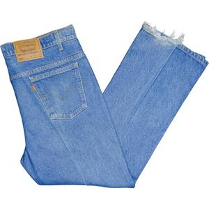 Vintage Levis 517 0217 Bootcut Jeans‎ 42x30 Orange Tab USA Made 90s Medium Wash